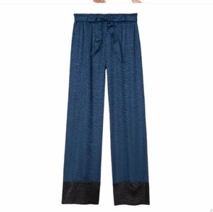 Victoria's Secret Satin Zebra Wide Leg Pants Small